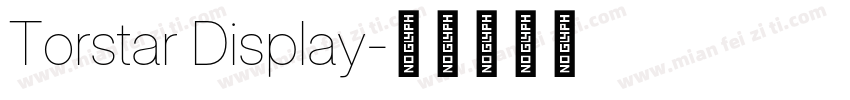 Torstar Display字体转换